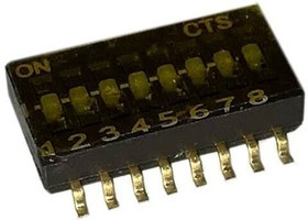 218-8LPSTR, SMD-16P,5.8x11.3mm DIP Switches ROHS