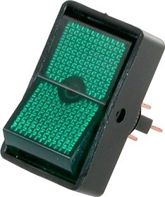 ASW-11-102 (зеленый), Переключатель ON-ON 3P (20A 12VDC) ASW-11-102 (зеленый), Переключатель ON-ON 3P (20A 12VDC)