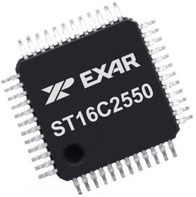 ST16C2550CQ48-F, UART 2-CH 16byte FIFO 3.3V/5V 48-Pin TQFP