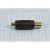 Переходник гнездо RCA на гнездо F, № 601 гн RCA-гн F \\пл\\\\переходник