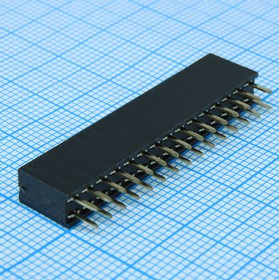 KLS1-208-2-30-S, (PBD-30), Гнездо на плату 30 контактов шаг 2.54мм