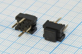 Тактовая кнопка 9.6x7.3x8мм, 12В/0.05мм, OFF-(ON), черный, 4-х выводной; №2864 ПКн\ 12\ 0,05\(SPST)\10x7\ чер\чер\\4P\\