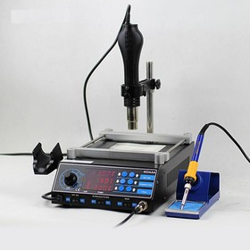 ELEMENT 853AAA, Станция паяльная 3 в 1 (фен, паяльник, преднагреватель плат) ELEMENT 853AAA, Станция паяльная 3 в 1 (фен, паяльник, преднагреватель плат)