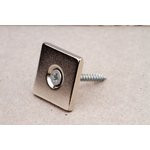 Неодимовый магнит прямоугольник 20х20х3 мм с зенковкой 3.5/7.5 мм, N35