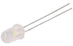 LL-504WM2E-W2-1N, LED; 5mm; white cold; 2000?4000mcd; 50°; Front: convex; 2.8?4V