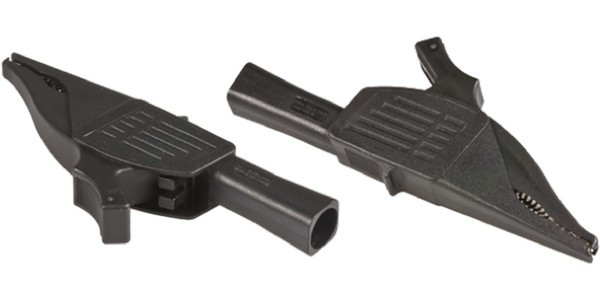 XDK-1033P-21, Зажим "крокодил"; 19А; черный; Диап.захвата: макс.39,5мм