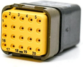 DMC-M20-22BN, Rectangular MIL Spec Connectors DMC INS S 20C 20#22 N LC