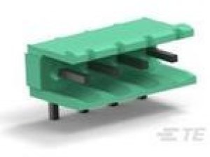 282814-4, Conn Shrouded Header (2 Sides) HDR 4 POS 5.08mm Solder RA Side Entry Thru-Hole