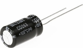 ECAP (К50-35), 2200 мкФ, 6.3 В, 105°C, Конденсатор электролитический алюминиевый ECAP (К50-35), 2200 мкФ, 6.3 В, 105°C, Конденсатор электролитический алюминиевый