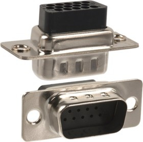 180-015-173L000, 180 15 Way Panel Mount D-sub Connector Plug, 2.28mm Pitch