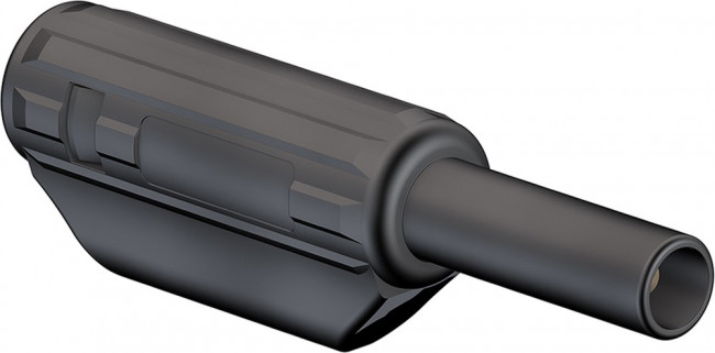 SL205-K-21, Вилка, "банан" 2мм, 10А, 600В, черный, позолота, Подключение: пайка SL205-K-21, Вилка, "банан" 2мм, 10А, 600В, черный, позолота, Подключение: пайка