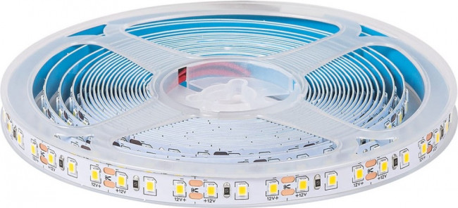 Светодиодная лента 5м, 12В, IP20, 120 LED/m, 9.6Вт/м, холодный белый, 8мм, DL-R120-2835-CW Светодиодная лента 5м, 12В, IP20, 120 LED/m, 9.6Вт/м, холодный белый, 8мм, DL-R120-2835-CW