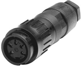 T 3528 554, Circular DIN Connectors STRAIGHT FEMALE CONN 8C 4-6MM