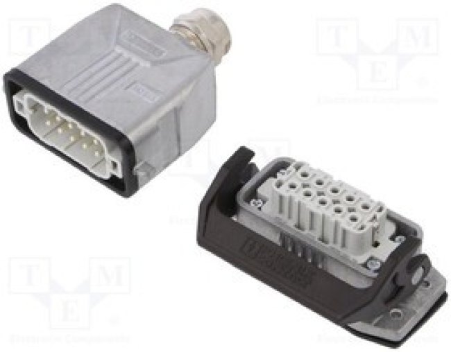 HVSLS600082A116, Автомобильный разъем, Excel Mate HVSLS 600 Series, Угловой Штекер, 2 контакт(-ов), Обжимной Вывод