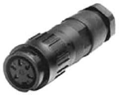 T3428-552, Circular DIN Connectors FEMALE CABLE CONNECTOR 6 WAY