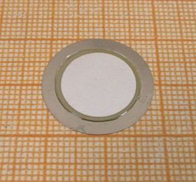 Пьезоэлектрическая диафрагма на нержавеющей основе диаметром 20мм и толщиной 0.23мм, FT-20G-4,0A1