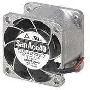 9GE0412P3J03, DC Fans DC Axial Fan, 40x40x28mm, 12VDC, Low Vibration, Tachometer, PWM