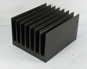 Охладитель (радиатор охлаждения) 150x125x 88, тип F35, аллюминий, BLA275-150, черный