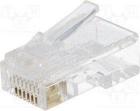 RJ45W, Вилка, RJ45, PIN: 8, Конф: 8p8c, на провод, IDC,обжим