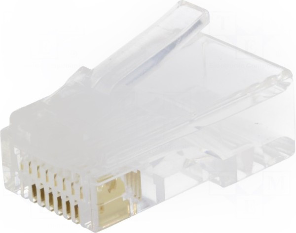 RJ45W, Вилка, RJ45, PIN: 8, Конф: 8p8c, на провод, IDC,обжим