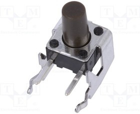 SKHHLRA010, Микропереключатель TACT, SPST, Пол: 2, 0,05A/12ВDC, THT, 1,6Н