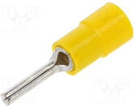 BM00350, Наконечник: игольчатая, d: 2,6мм, 4-6мм2, обжим, на провод, луженые