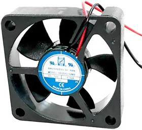 OD3510-05MB01A, DC Fans DC Fan, 35x35x10mm, 5VDC, 6CFM, 0.075A, 32dBA, Ball, 3xWire, Open Collector Tach