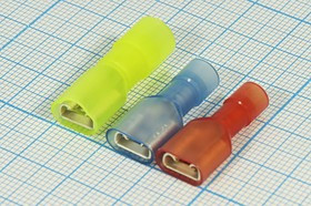 Клемма гнездо 6,4x0,8, 0,8, S1,5-2,5, латунь луженая, нейлон синяя; №10234B клемма гн 6,4x0,8\0,8\S1,5-2,5\лат луж\\нейлон син Клемма гнездо 6,4x0,8, 0,8, S1,5-2,5, латунь луженая, нейлон синяя; №10234B клемма гн 6,4x0,8\0,8\S1,5-2,5\лат луж\\нейлон син