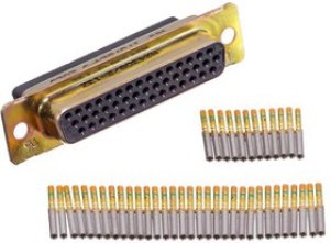 M24308/2-13, D-Sub MIL Spec Connectors 44 POS RECPT, CRIMP HIGH DENSITY