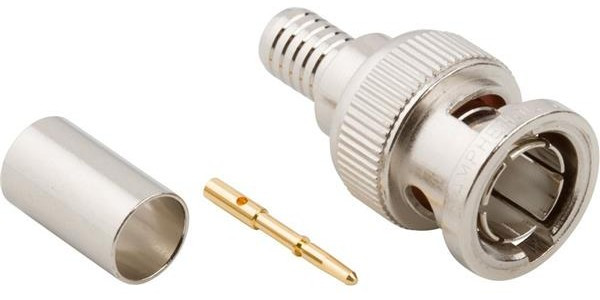 031-70008, RF/COAXIAL, BNC PLUG, STRAIGHT, 75 OHM, CRIMP