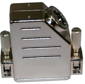 955-009-020R121, D-Sub Backshells 9P 180/30D Qk Lock Metalized Plastic