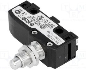 MKV11D09, Микропереключатель SNAP ACTION, с толкателем, SPDT, 6A/250ВAС