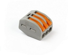 Строительно-монтажная клемма с рычажками, 3 отверстия (SBE-cwcc-3) Строительно-монтажная клемма с рычажками, 3 отверстия (SBE-cwcc-3)