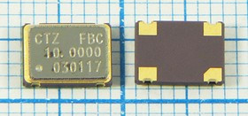 Кварцевый генератор 10МГц 3.3В,HCMOS/TTL в корпусе SMD 7x5мм, гк 10000 \\SMD07050C4\T/CM\3,3В\ CSX-7