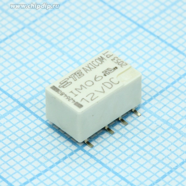 2-1462037-3 (IM06GR), Реле 2 переключ. 12VDC, 2А/250VAC DPDT SMD
