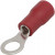 RVL1.25-4 red, Наконечник кольцевой изолированный RVL1.25-4, 19 А, 22-16 AWG, красный, латунь луженая RVL1.25-4 red, Наконечник кольцевой изолированный RVL1.25-4, 19 А, 22-16 AWG, красный, латунь луженая