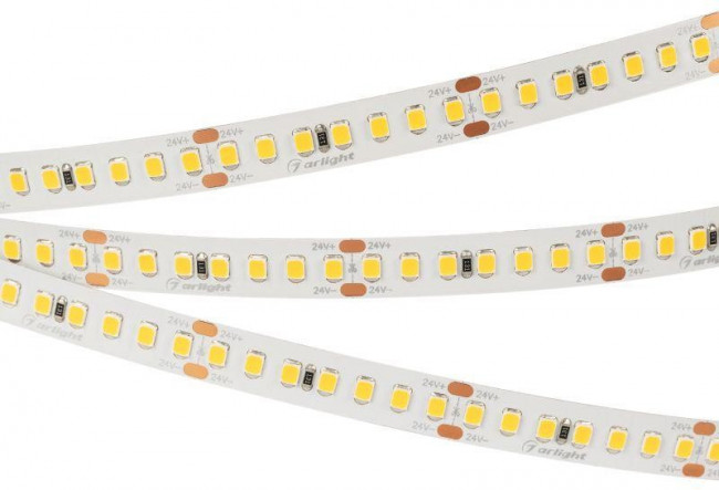 Лента светодиодная RT-A168-10mm 24V Day 4000К 17Вт/м IP20 2835 открыт. (уп.5м) Arlight 019094(2)