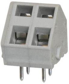 TBL007A-500-02GY, Fixed Terminal Blocks Terminal block, screwless, 5.00, 45, 2, Gray