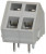 TBL007A-500-02GY, Fixed Terminal Blocks Terminal block, screwless, 5.00, 45, 2, Gray