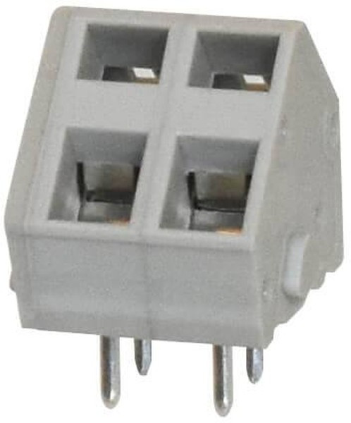 TBL007A-500-02GY, Fixed Terminal Blocks Terminal block, screwless, 5.00, 45, 2, Gray
