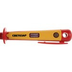 Пробник электрический, цельнолитой пластмассовый корпус, на карточке, 100-250В, 150мм SV-45161-15 Пробник электрический, цельнолитой пластмассовый корпус, на карточке, 100-250В, 150мм SV-45161-15