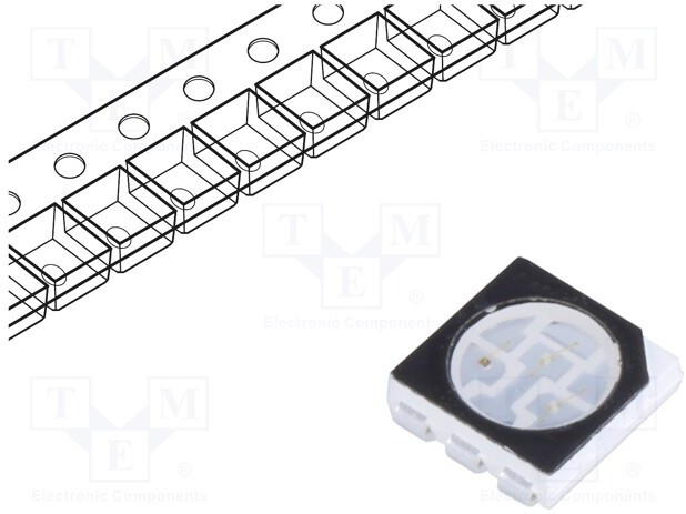 FYLS-5050NRGBC, LED; SMD; 5050,PLCC6; RGB; 5.5x5x1.5mm; 120°; 20mA FYLS-5050NRGBC, LED; SMD; 5050,PLCC6; RGB; 5.5x5x1.5mm; 120°; 20mA