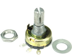 R-17N1-B100K, L15KC, 100 кОм, Резистор переменный R-17N1-B100K, L15KC, 100 кОм, Резистор переменный