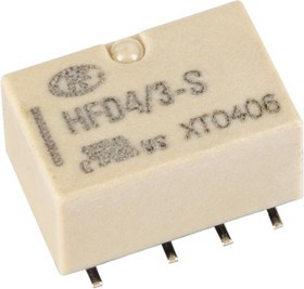 HFD4/3SR (IM01GR), Реле 2 переключ. 3VDC, 2A/250VAC DPDT