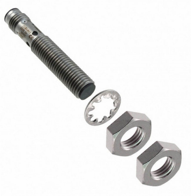 E2B-S08KS02-MC-B1, Inductive Barrel-Style Proximity Sensor, M8 x 1, 2 mm Detection, PNP Output, 12 24 V dc, IP67 E2B-S08KS02-MC-B1, Inductive Barrel-Style Proximity Sensor, M8 x 1, 2 mm Detection, PNP Output, 12 24 V dc, IP67