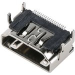 10029449-001RLF, Разъем HDMI, типа A, 30мк" золото, 19 контакт(-ов), Гнездо, Монтаж на Печатную Плат 10029449-001RLF, Разъем HDMI, типа A, 30мк" золото, 19 контакт(-ов), Гнездо, Монтаж на Печатную Плат