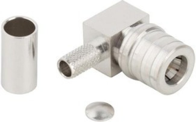 134102, RF Connectors / Coaxial Connectors R/A PLUG RG58 WHITE BRONZE