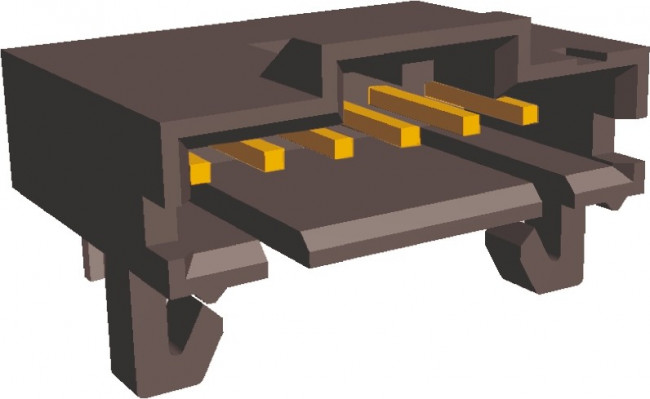 5-103673-5, Pin Header, Wire-to-Board, 2.54 мм, 1 ряд(-ов), 6 контакт(-ов), Through Hole Right Angle