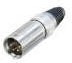 NC4MX-HD, XLR Connectors Cable end X-HD 4P male; stainless/gold