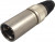 NC4MX-HD, XLR Connectors Cable end X-HD 4P male; stainless/gold